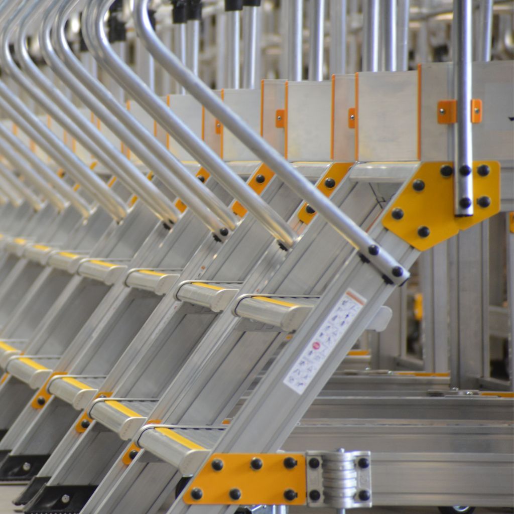 Hellingshoek van bordestrappen bij Steigro van het merk Wixor