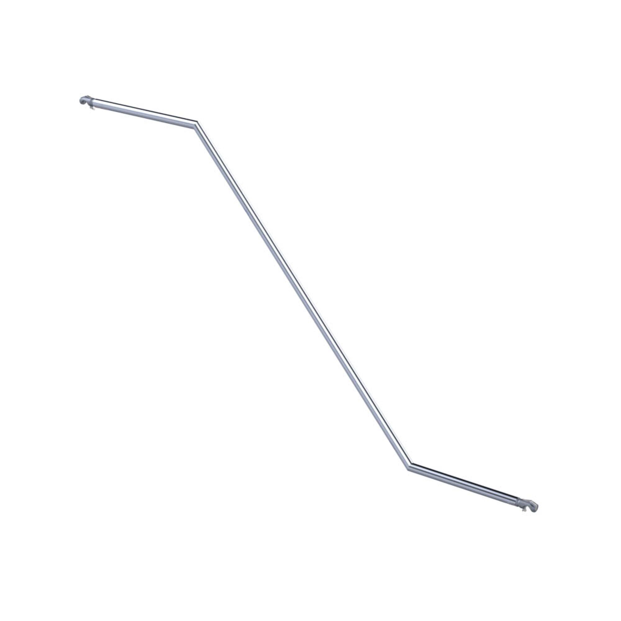 Leuning voor trappentoren zodat je je vast kunt houden met het naar boven lopen of afdalen van de aluminium steiger