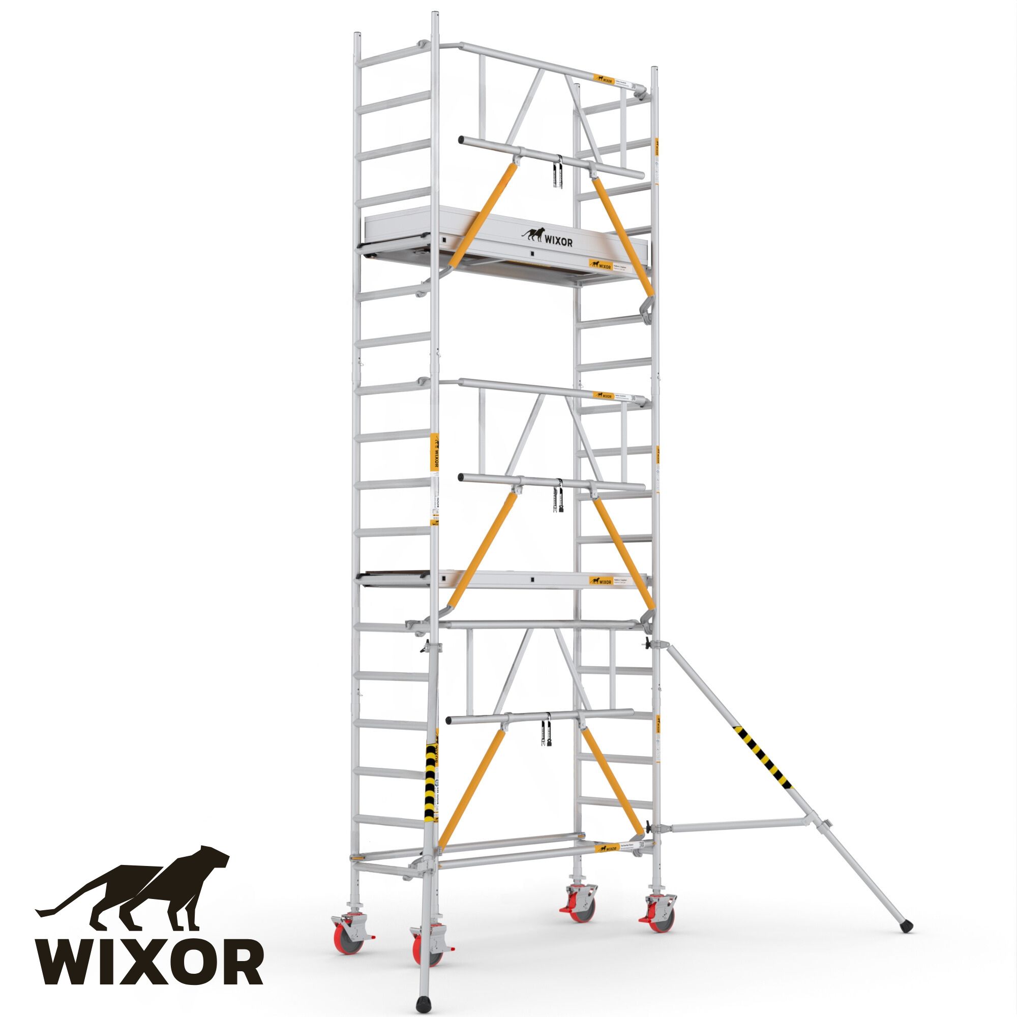 Wixor rolsteiger met voorloopleuningen