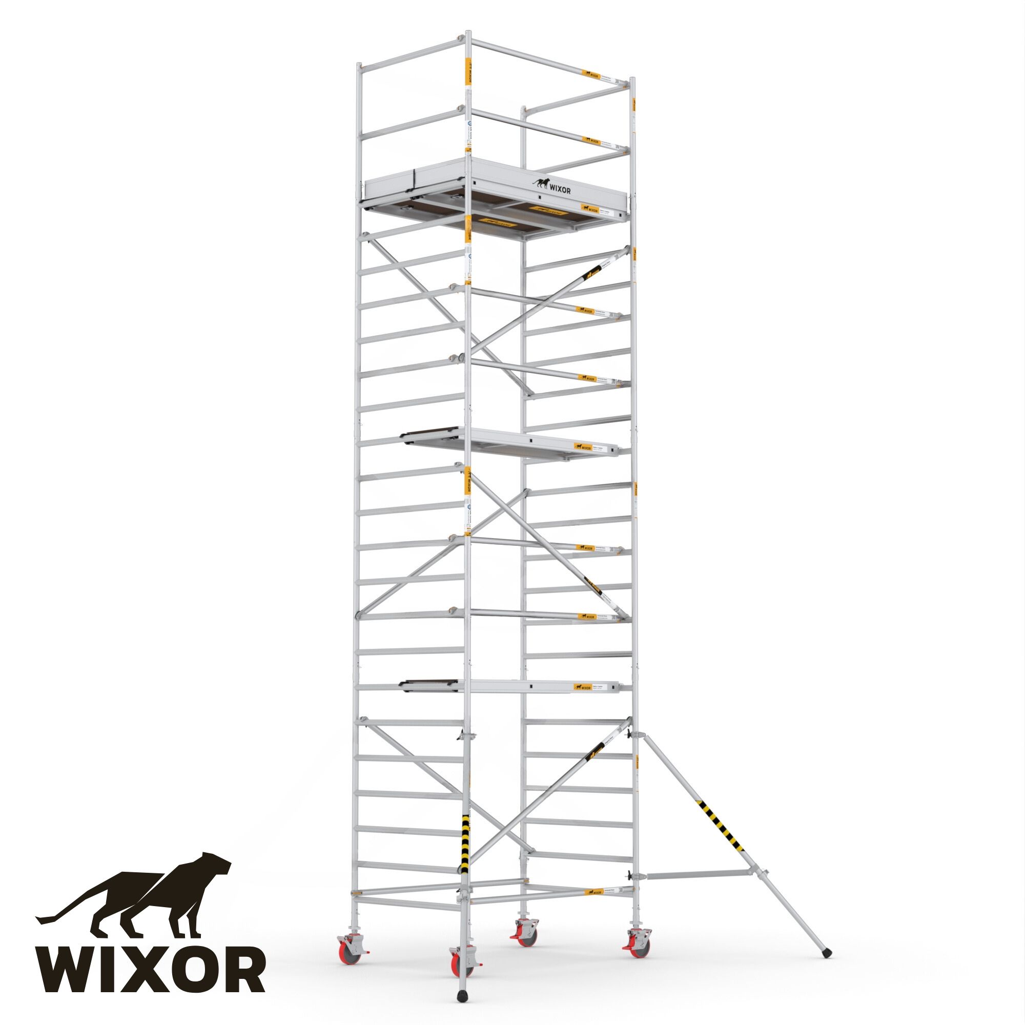 Brede rolsteiger van het Merk Wixor met afmeting 135x190 uitgevoerd met schoren